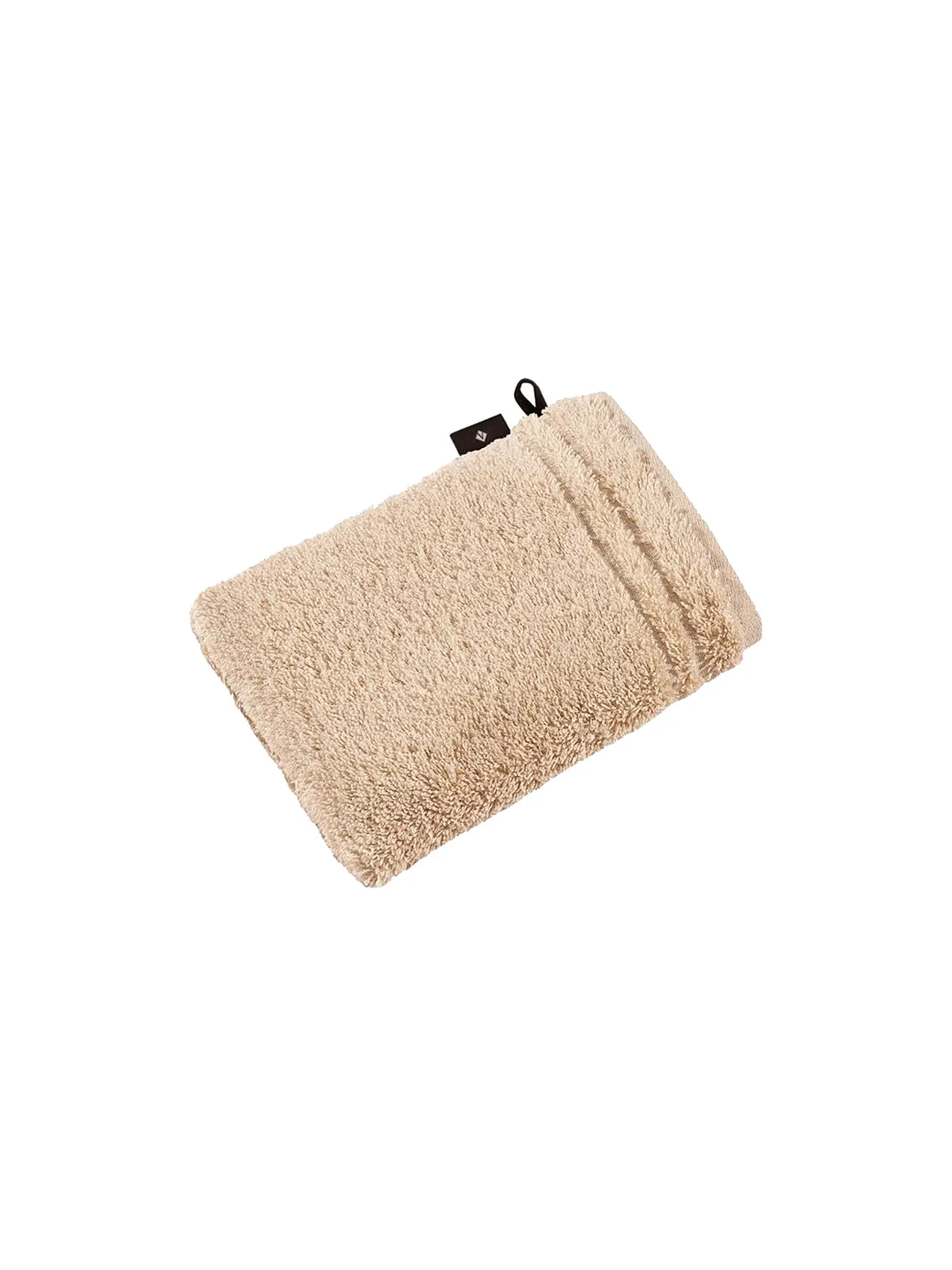 VOSSEN | Waschhandschuh "Vienna Style" 16x22cm (Slate Grey) | beige